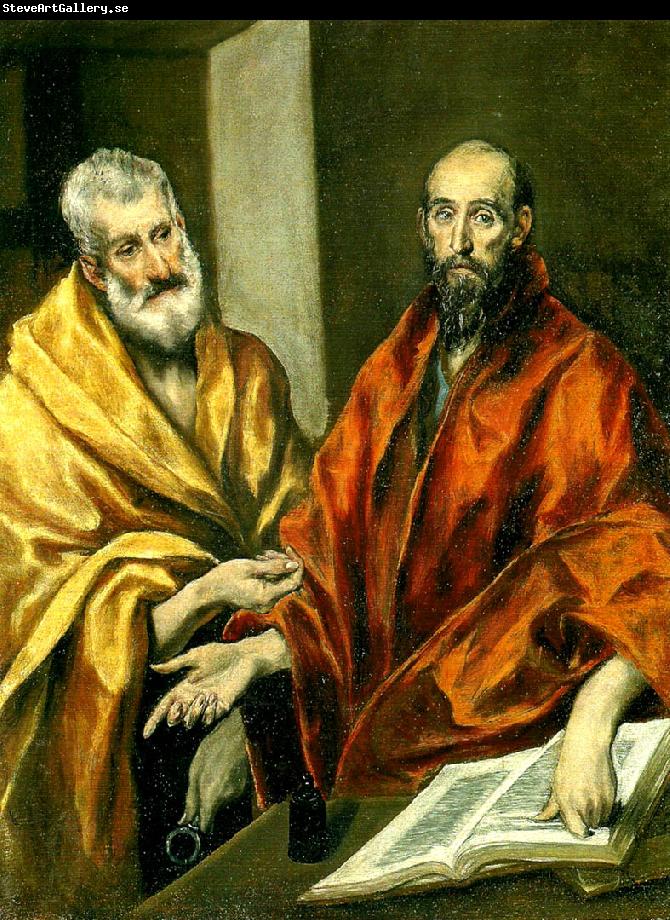 El Greco apostlarna petrus och paulus